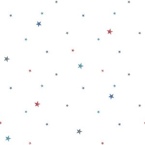 G78413 Tiny Tots 2 Stars Wallpaper Navy Blue Red Galerie 