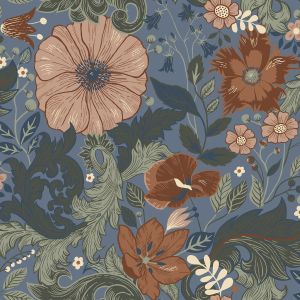 Galerie S13108 Sommarang Victoria Wallpaper Blue 