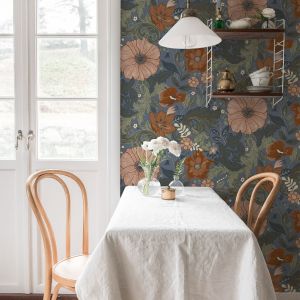 Sommarang Victoria Wallpaper Blue Galerie S13108
