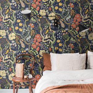 S65101 Sommarang Ann Wallpaper Blue Galerie 