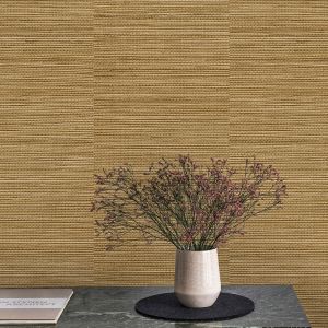 Ciara Grasscloth Wallpaper Natural Grandeco