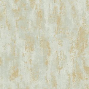 Venetian Concrete Textured Wallpaper Green / Gold Grandeco A75802