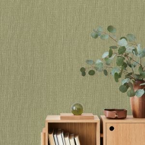 Boucle Vertical Texture GranDeco Boucle Wallpaper Green 205901