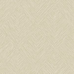 Diagonal Weave Textured Vinyl GranDeco Precious Weaves Loni Wallpaper Oat PW3003