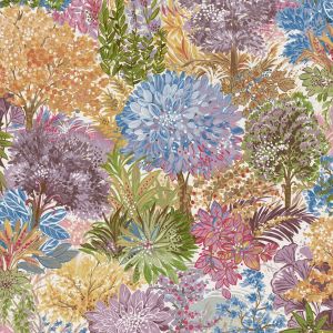 Multi Coloured Blossom Treetop Wallpaper Grandeco A78601