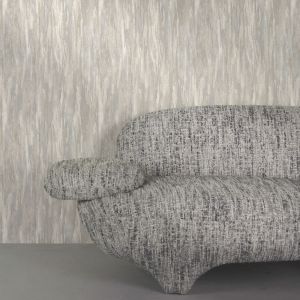Grandeco A78502 Meteora Textured Vinyl Wallpaper Grey