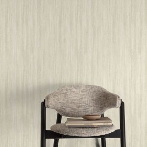 Grandeco Arcana Plain Textured Stripe Wallpaper Cream 205107