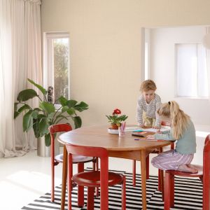Blush Pink Linen Plain Wallpaper Blush Pink Grandeco LD1018