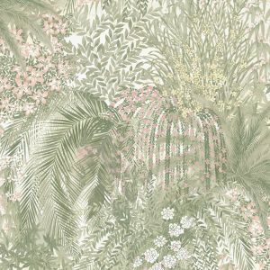Paradise Floral Wallpaper Green Grandeco A82502