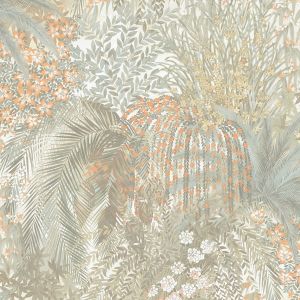 Floral Garden Wallpaper Teal / Orange Grandeco A82503