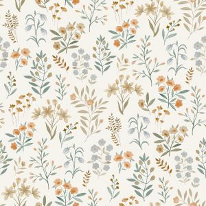 Floral Sprig Wallpaper Rust Grandeco 209001