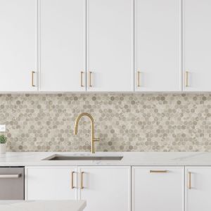 Holden 89400 Hexara Tile Wallpaper Cream