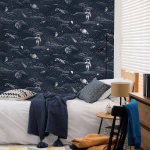 Midnight Blue / Silver Holden Lost In Space Wallpaper 14051
