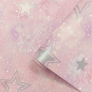 Star Wallpaper Pink / Silver Holden 14060