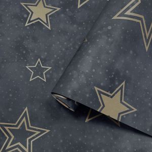 Star Wallpaper Midnight Blue / Gold Holden 14061