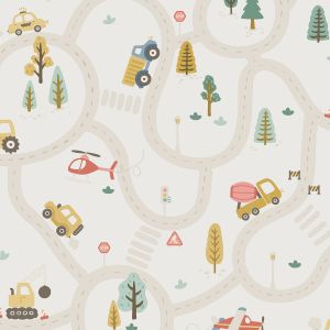 Roundabout Road Wallpaper Cream / Multi Holden 14080