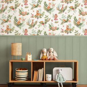 Holden Forest Creatures Wallpaper Cream / Multi 14123