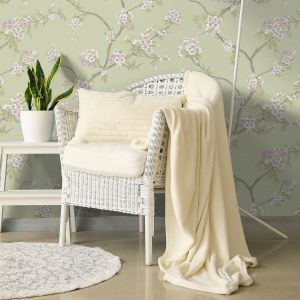 Floral Wallpaper Sage Green / Heather Holden 14210