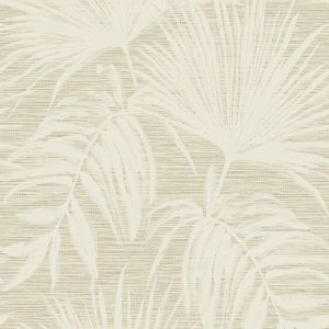 Grasscloth Leaf Wallpaper Cream Holden 66220