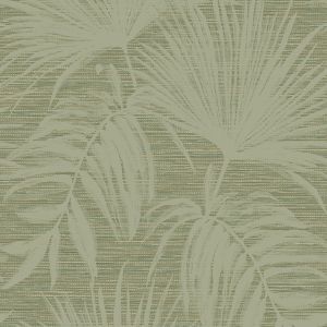 Grasscloth Leaf Wallpaper Green Holden 66222