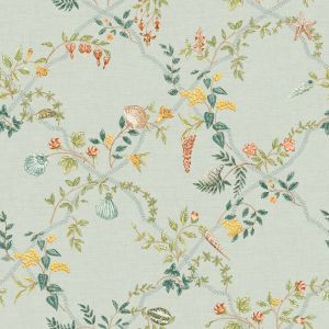Shell Trellis Wallpaper Duck Egg Blue Holden 14331
