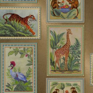 Tropical Golden Metallic Photo Frames Wallpaper Holden 14270