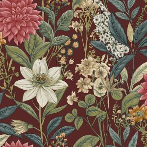 Grand Floral Wallpaper Berry Holden 14321