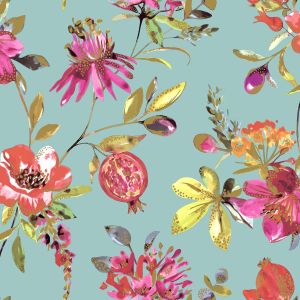 Holden Melgrano Floral Wallpaper Soft Teal 90520