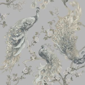 Menali Peacock Wallpaper Grey Holden 35920