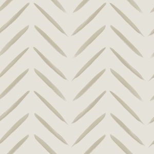 Chevron Brush Marks Wallpaper Taupe Holden 13041