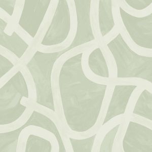 Linear Swirl Wallpaper Sage Holden 13461