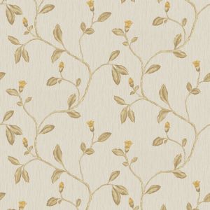 Lia Floral Trail Vinyl Wallpaper Yellow / Beige Holden Opus 35175