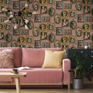 Maximalist Wallpaper Pink Holden 13793