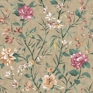 Oriental Trail Wallpaper Taupe Holden 13821