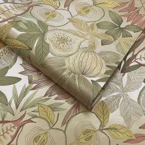 Gold Tropical Fruits Wallpaper Holden 13852