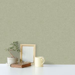  Holden 76021 Hawthorn Plain Textured Blown Vinyl Wallpaper Sage Green