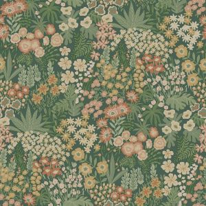 Everbloom Floral Wallpaper Emerald Green / Multi Holden 13900