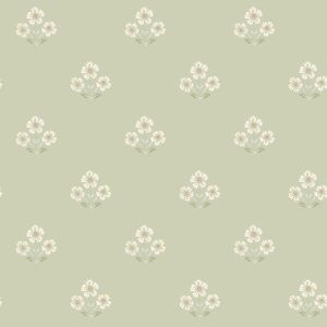 Daisy Floral Wallpaper Sage Green Holden 13971