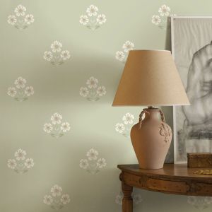 Holden 13971 Daisy Floral Wallpaper Sage Green