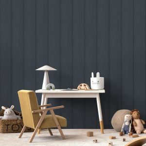 Holden Striped Wallpaper Navy Blue 13993