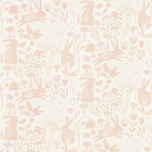Harlequin Into The Meadow Wallpaper Bunny Rabbit Powder Pink HLTF112632
