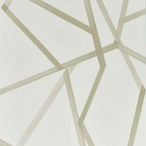 Harlequin Sumi Geometric Wallpaper Oyster and Gilver HTEW112601