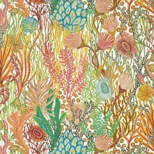 Harlequin Acropora Coral Wallpaper Brazilian Rosewood/Nectar/Tree Canopy HTEW112779