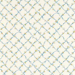 Harlequin X Sophie Robinson Daisy Trellis Wallpaper Lapis and Pearl HSRW113044