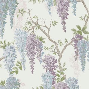 Wisteria Garden Wallpaper Pale Iris Laura Ashley 113356