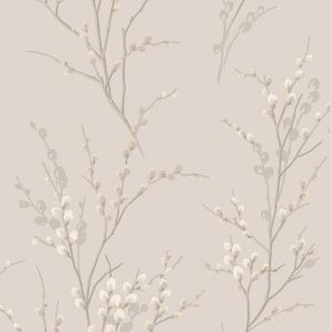Laura Ashley Pussy Willow Wallpaper Dove Grey 113361