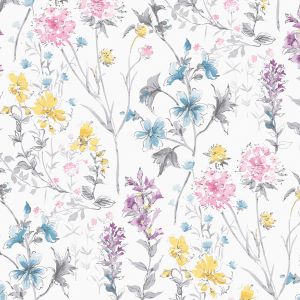 Laura Ashley Wild Meadow Wallpaper Multi 113363