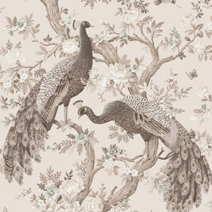 Laura Ashley Belvedere Wallpaper Soft Truffle