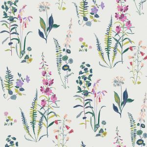 Laura Ashley Meadowvale Sprigs Wallpaper Violet