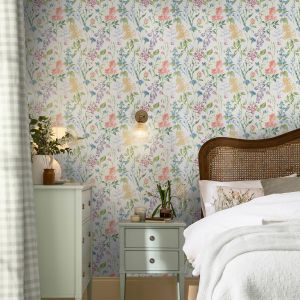 130103 Laura Ashley Elston Garden Wallpaper Multi